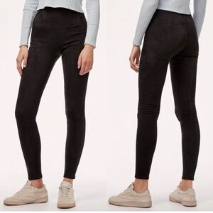 Wilfred Free Aritzia - Daria Pant - Faux Vegan Suede - Black Size XXS